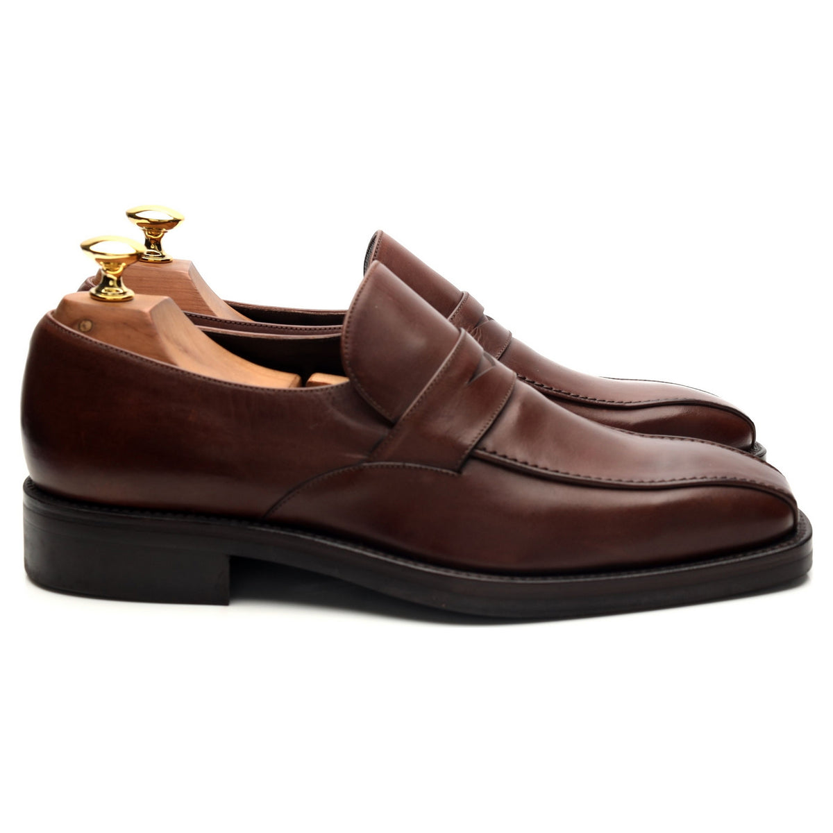 &#39;Seville&#39; Brown Leather Loafers UK 6.5