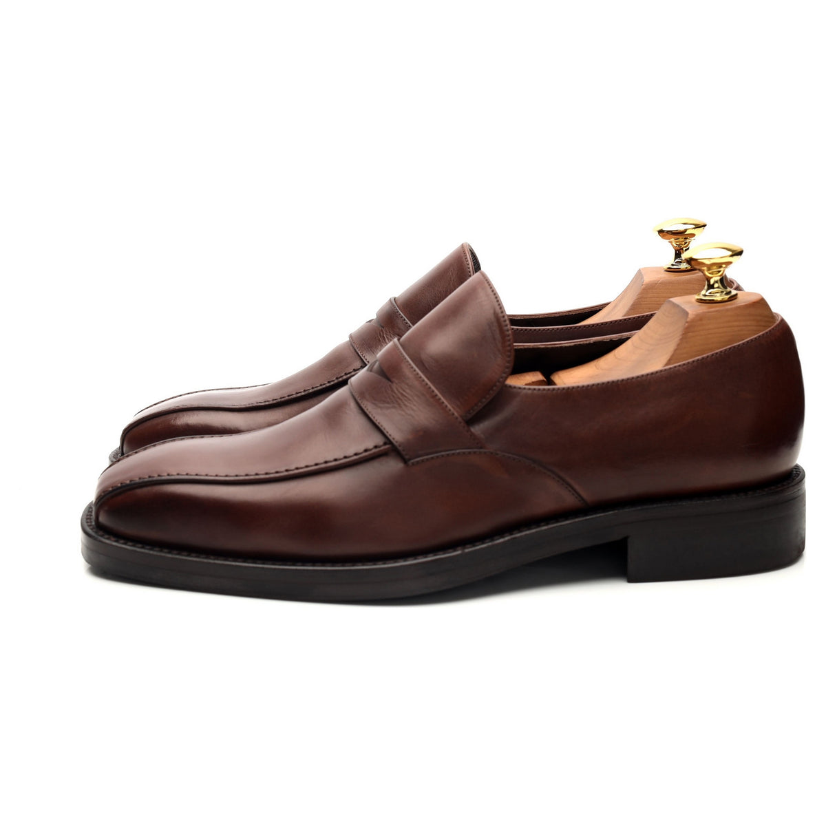 &#39;Seville&#39; Brown Leather Loafers UK 6.5