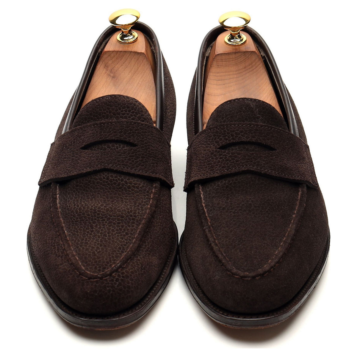 &#39;Bradley 2&#39; Dark Brown Grain Suede Loafer UK 7 E