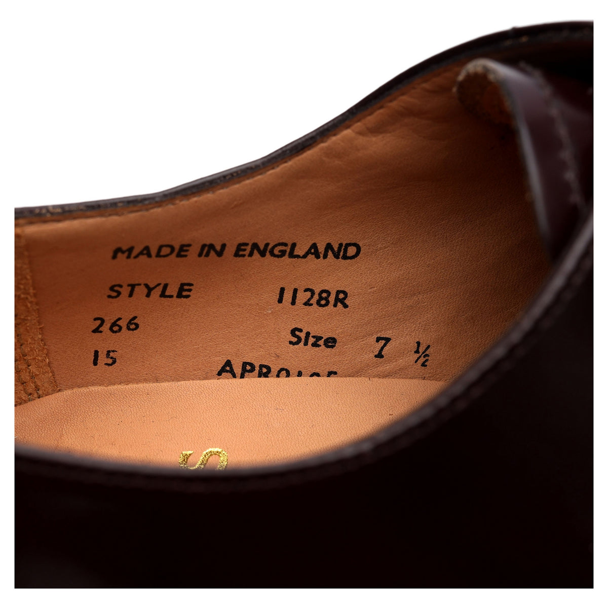 &#39;1128&#39; Burgundy Leather Derby UK 7.5 F