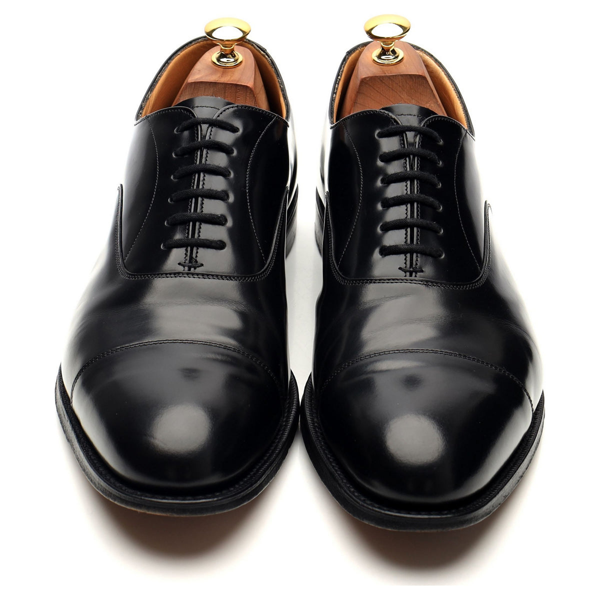 &#39;Dubai&#39; Black Leather Oxford UK 10 G