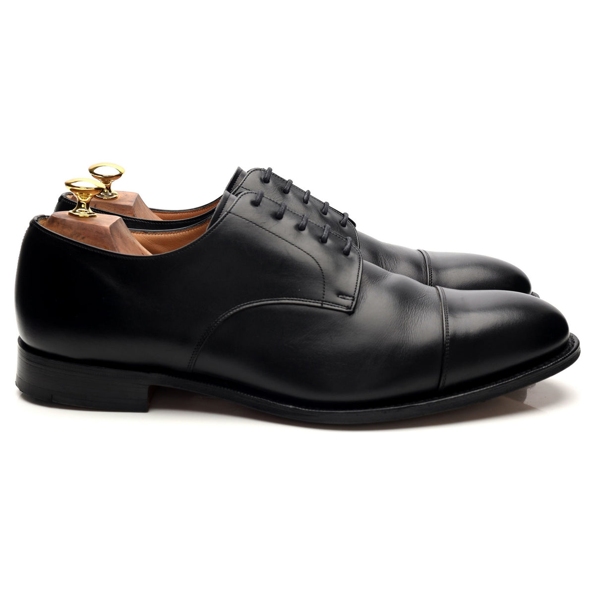 &#39;Cartmel&#39; Black Leather Derby UK 11 H