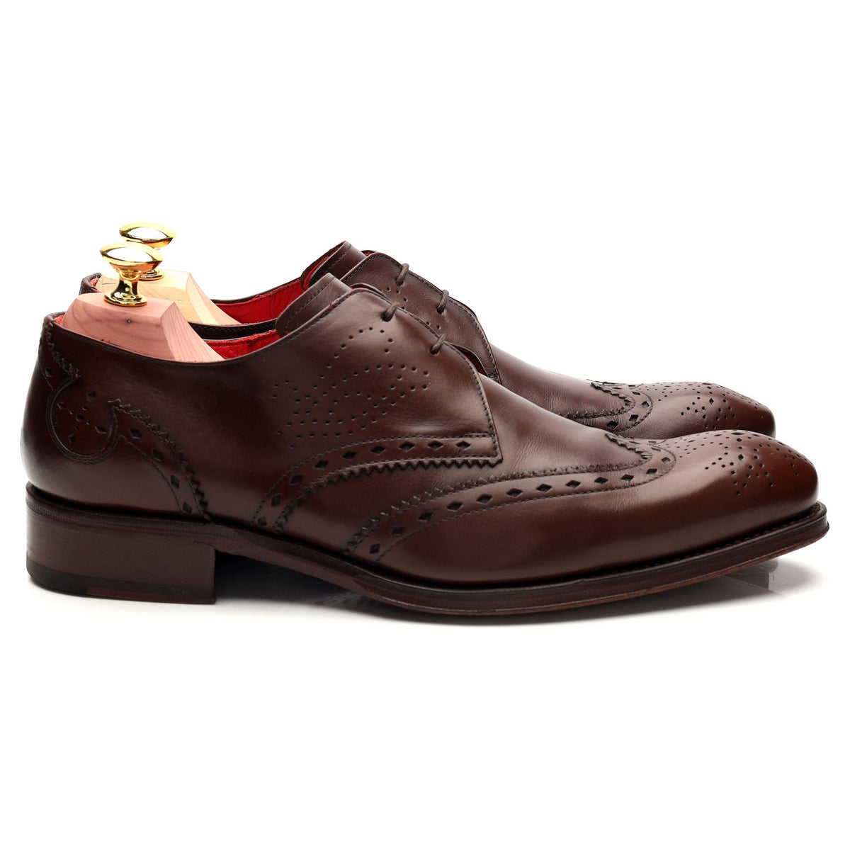 Brown Leather Derby Brogue UK 7