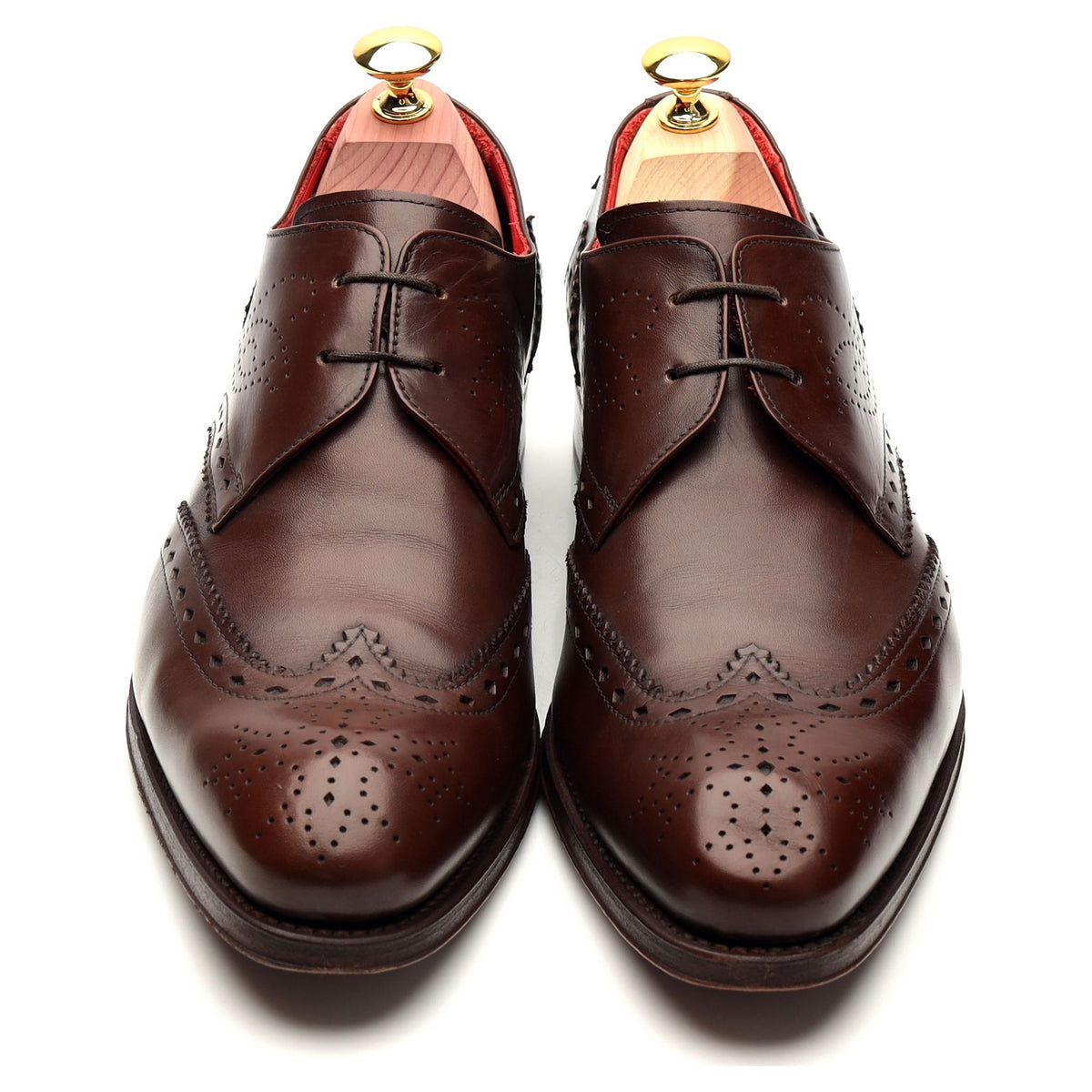 Brown Leather Derby Brogue UK 7