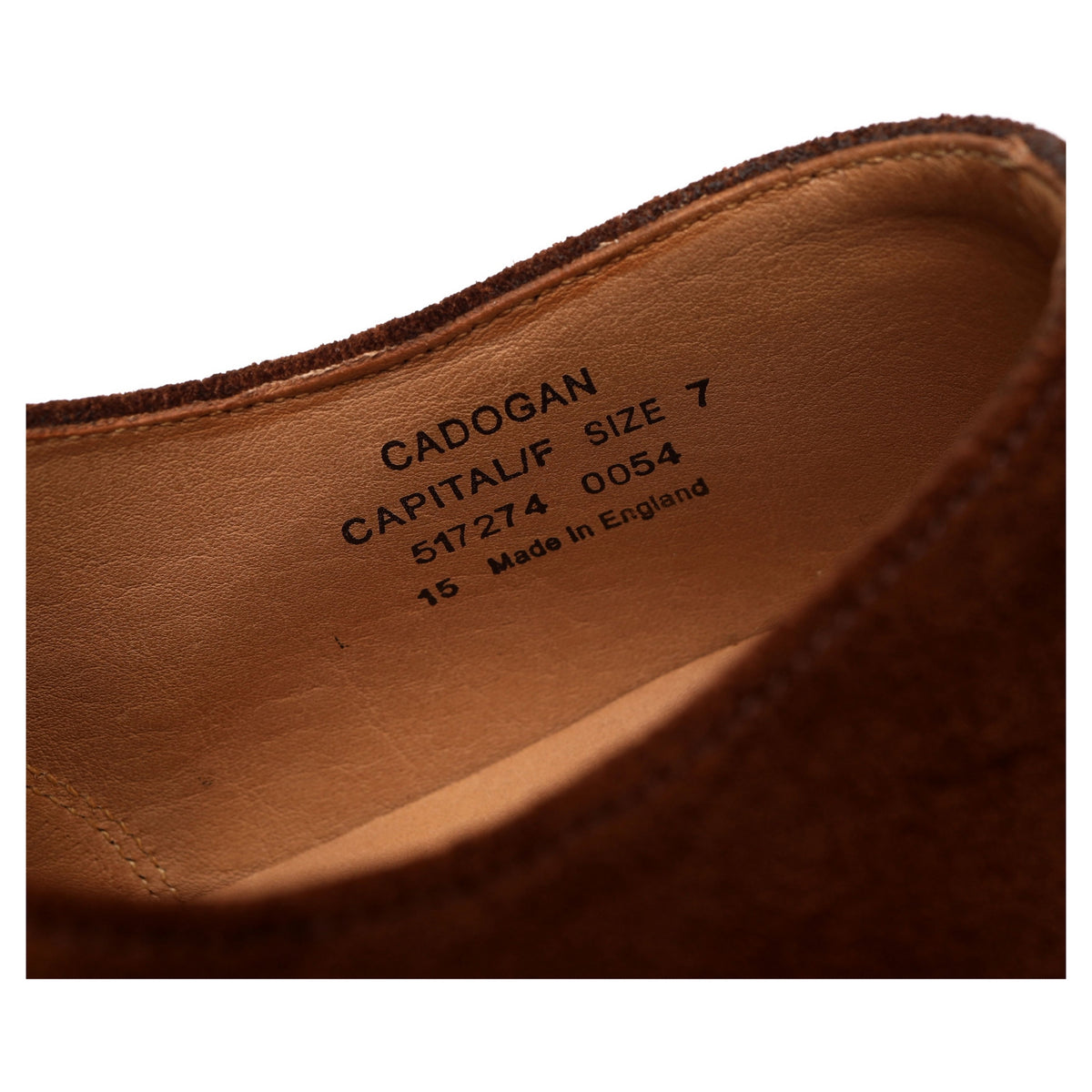 1880 &#39;Cadogan&#39; Brown Suede Oxford Brogue UK 7 F