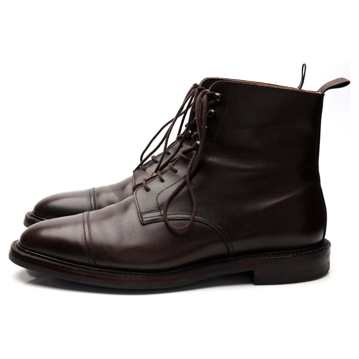 &#39;Argyll&#39; Dark Brown Leather Boots UK 9.5 E