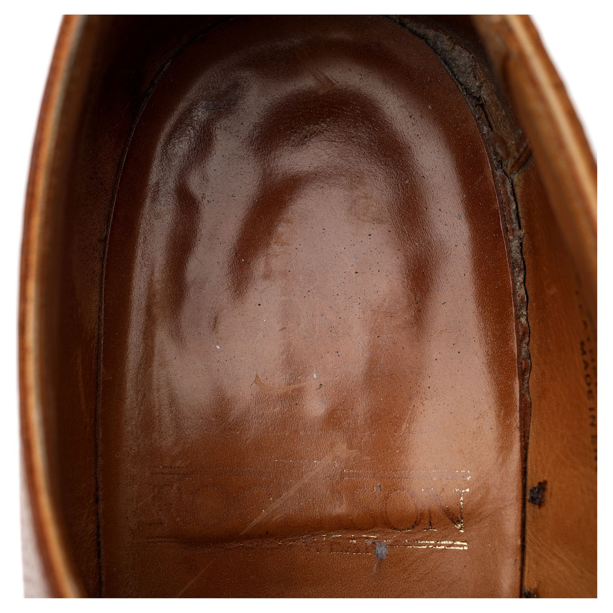 &#39;Hamish&#39; Tan Brown Leather Derby UK 9.5 F