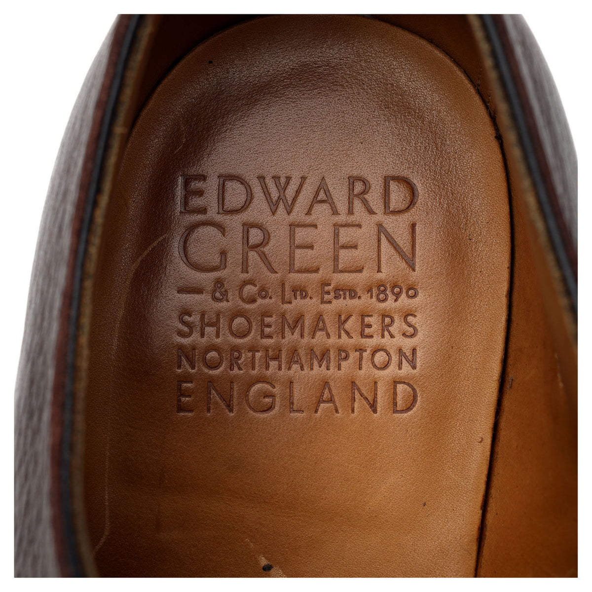 &#39;Shoreditch&#39; Dark Brown Leather Derby Brogue UK 7.5 E