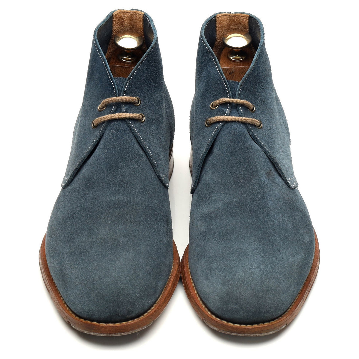 &#39;Sahara&#39; Blue Suede Chukka Boots UK 6 G