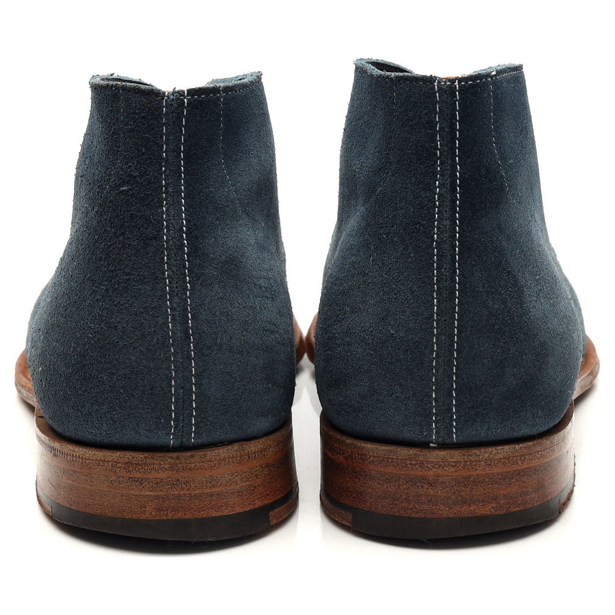 &#39;Sahara&#39; Blue Suede Chukka Boots UK 6 G