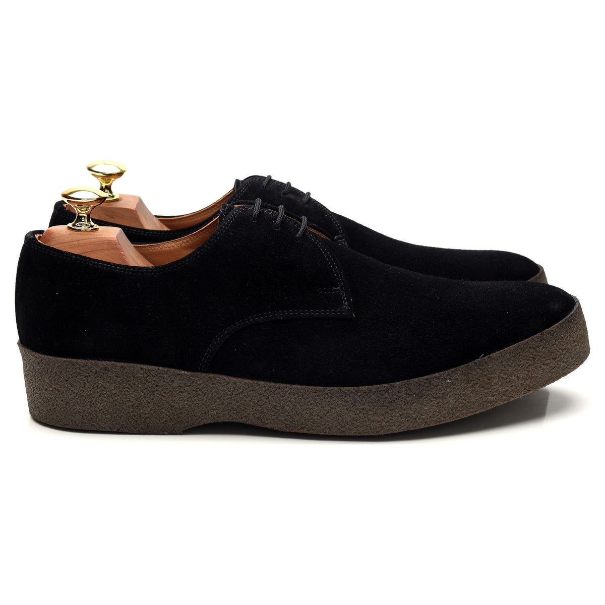 &#39;Lo Top&#39; Black Suede Derby UK 9 F