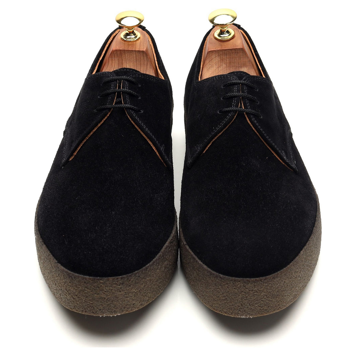 &#39;Lo Top&#39; Black Suede Derby UK 9 F