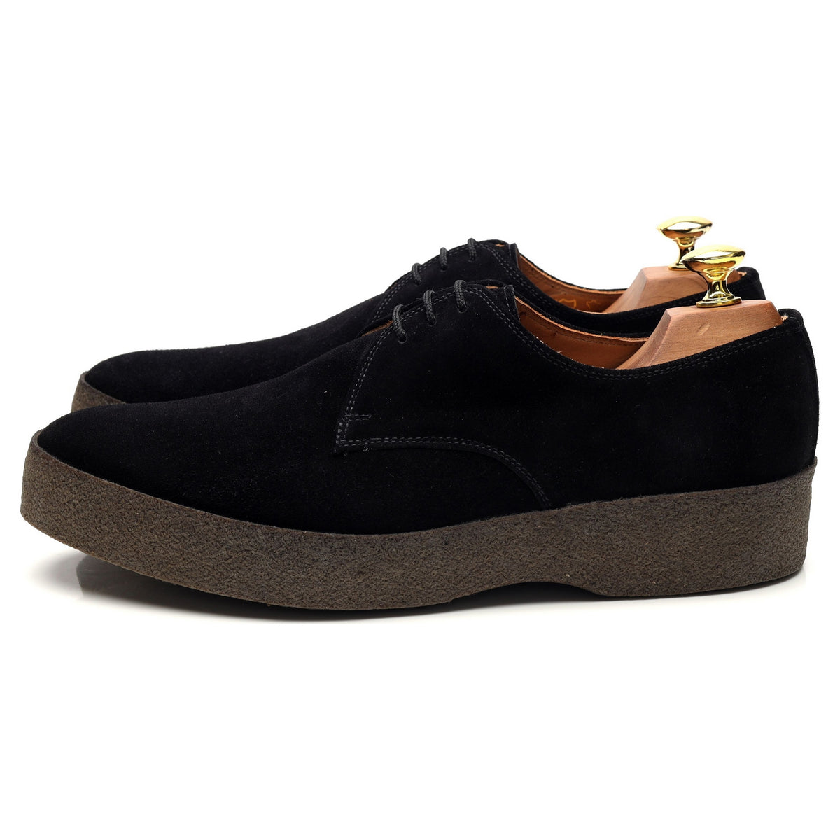 &#39;Lo Top&#39; Black Suede Derby UK 9 F