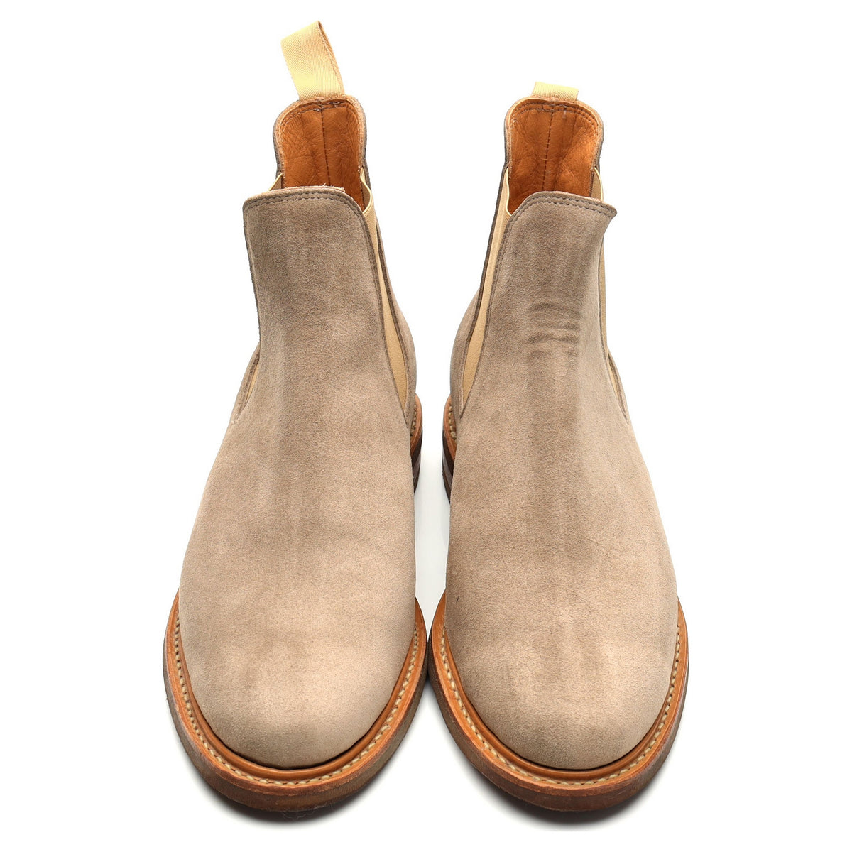 Beige Milkshake Suede Chelsea Boots UK 10.5