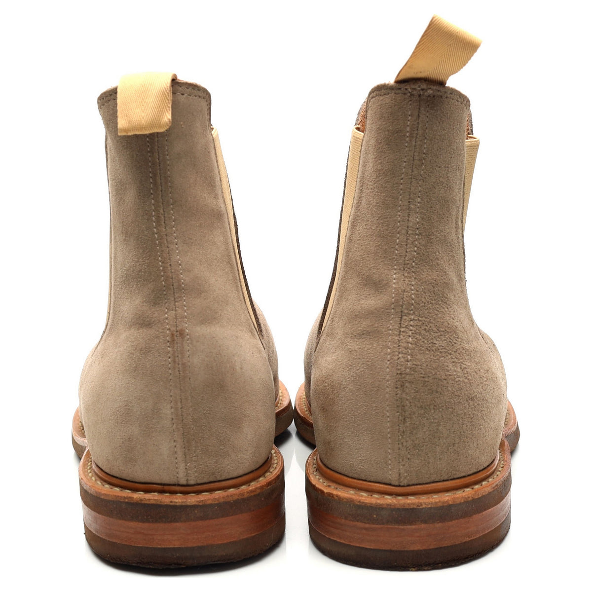 Beige Milkshake Suede Chelsea Boots UK 10.5