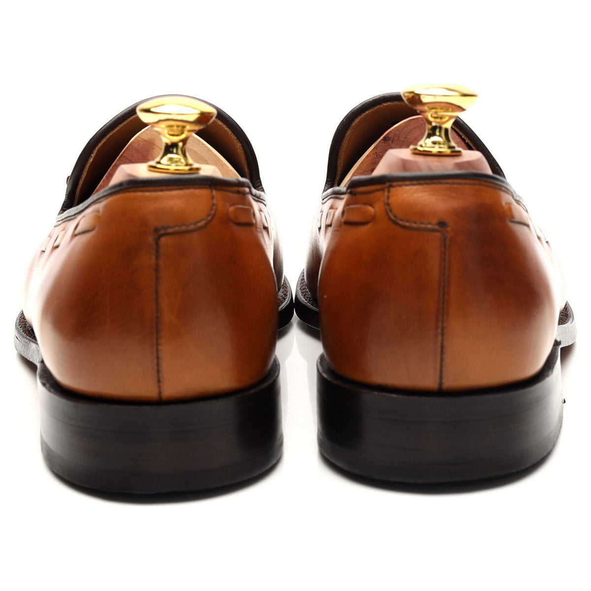 &#39;Litchfield&#39; Tan Brown Tassel Loafers UK 7 F