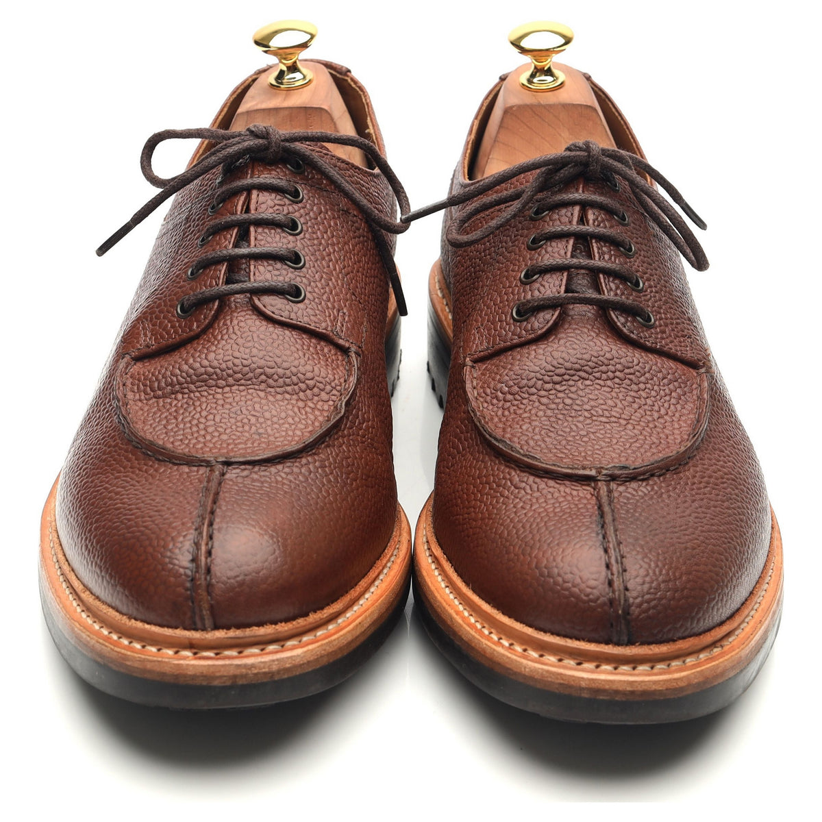 &#39;Percy&#39; Brown Leather Split Toe Derby UK 10 G