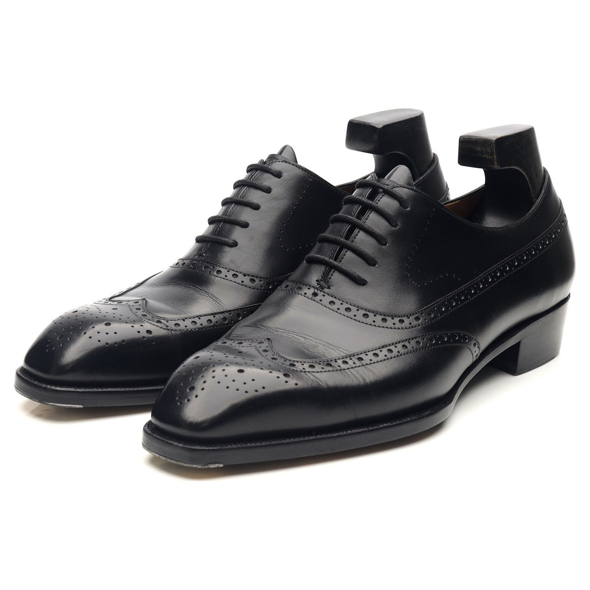 &#39;Duxton&#39; Black Leather Oxford Brogues UK 7.5 E