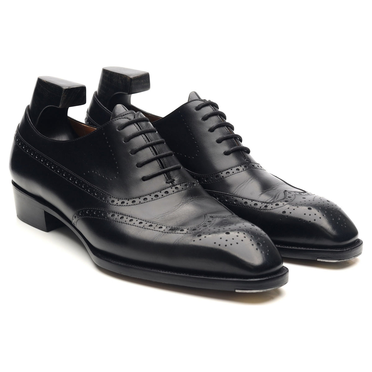&#39;Duxton&#39; Black Leather Oxford Brogues UK 7.5 E