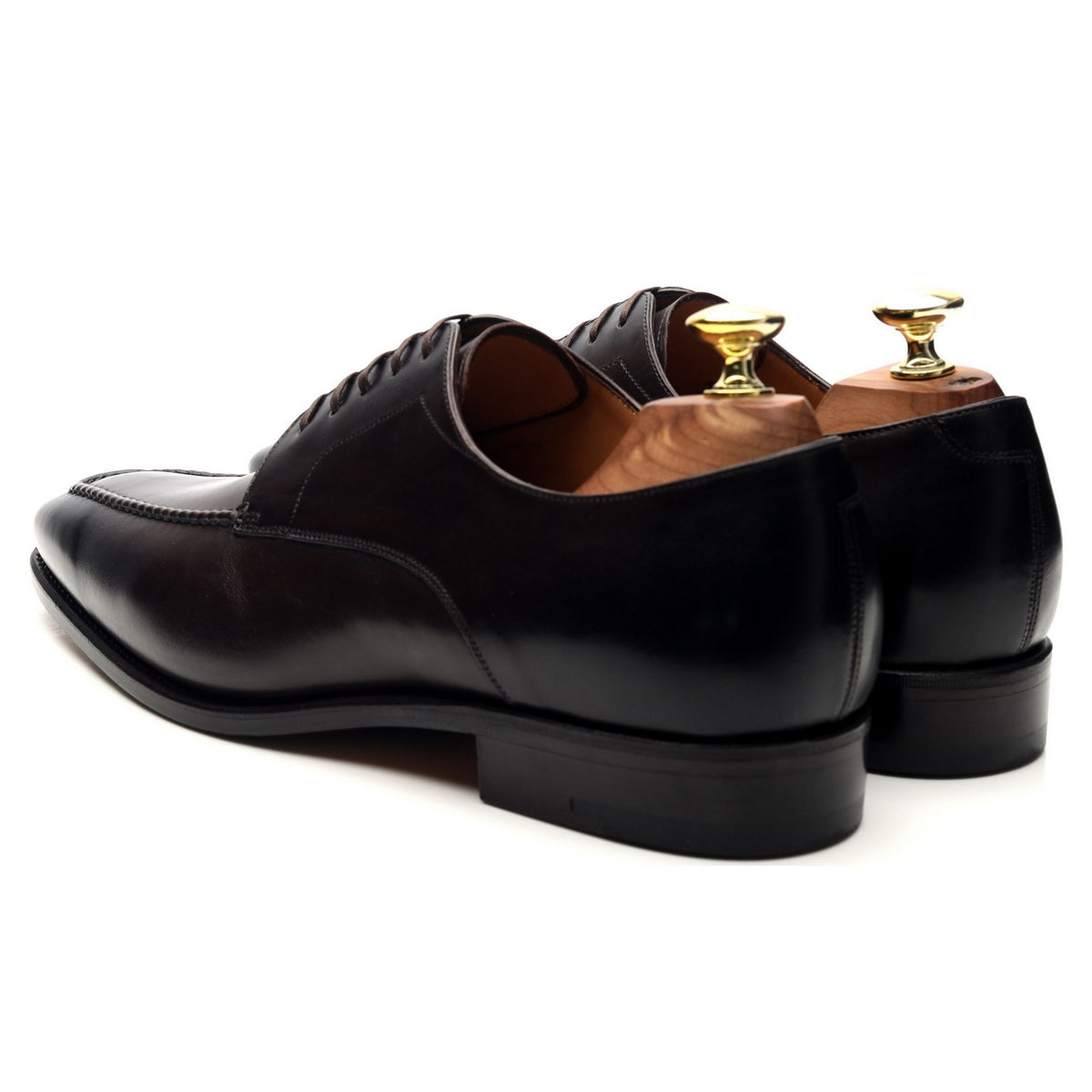 &#39;Gaeta&#39; Dark Brown Leather Derby UK 7.5 US 8.5 D