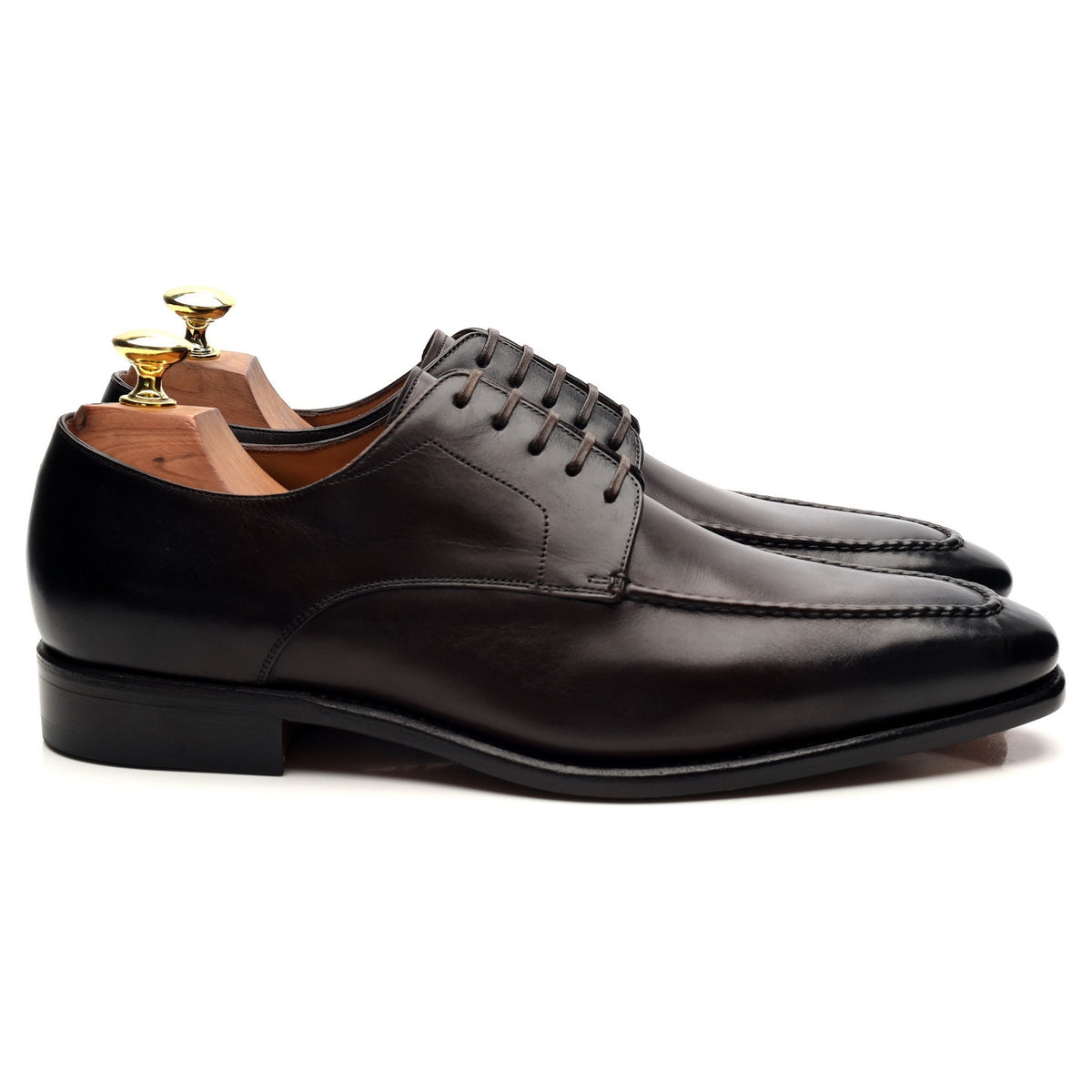 &#39;Gaeta&#39; Dark Brown Leather Derby UK 7.5 US 8.5 D