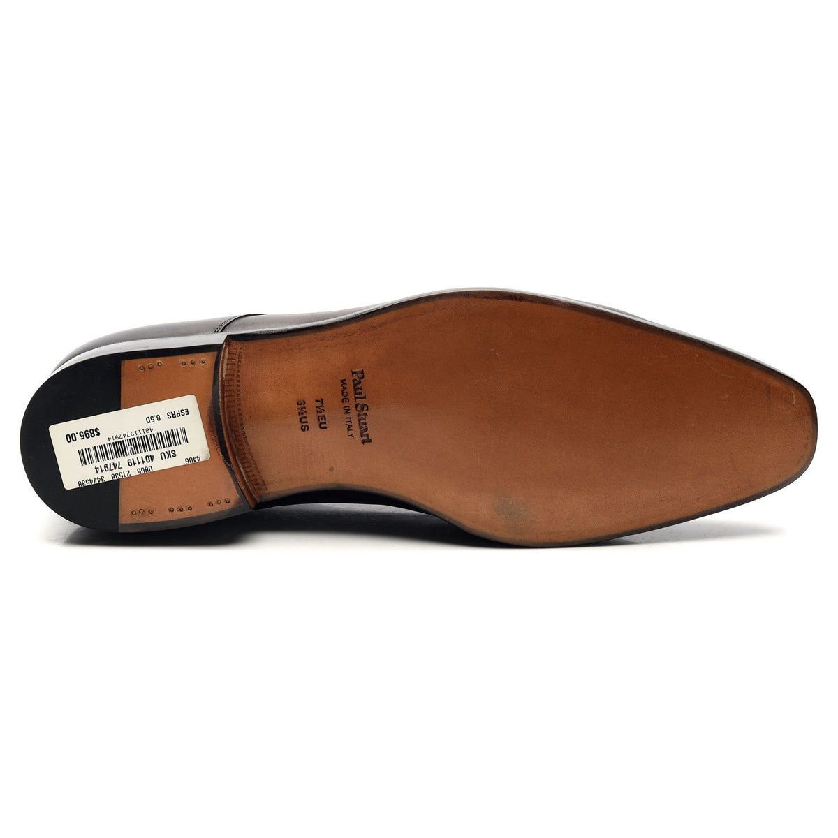 &#39;Gaeta&#39; Dark Brown Leather Derby UK 7.5 US 8.5 D