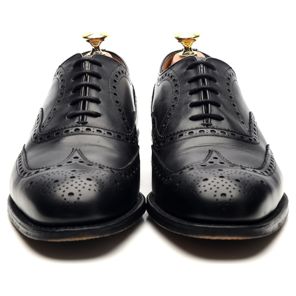 &#39;Chetwynd&#39; Black Leather Oxford Brogues UK 7.5 G