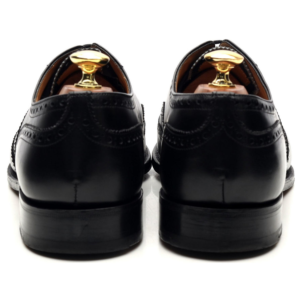 &#39;Chetwynd&#39; Black Leather Oxford Brogues UK 7.5 G