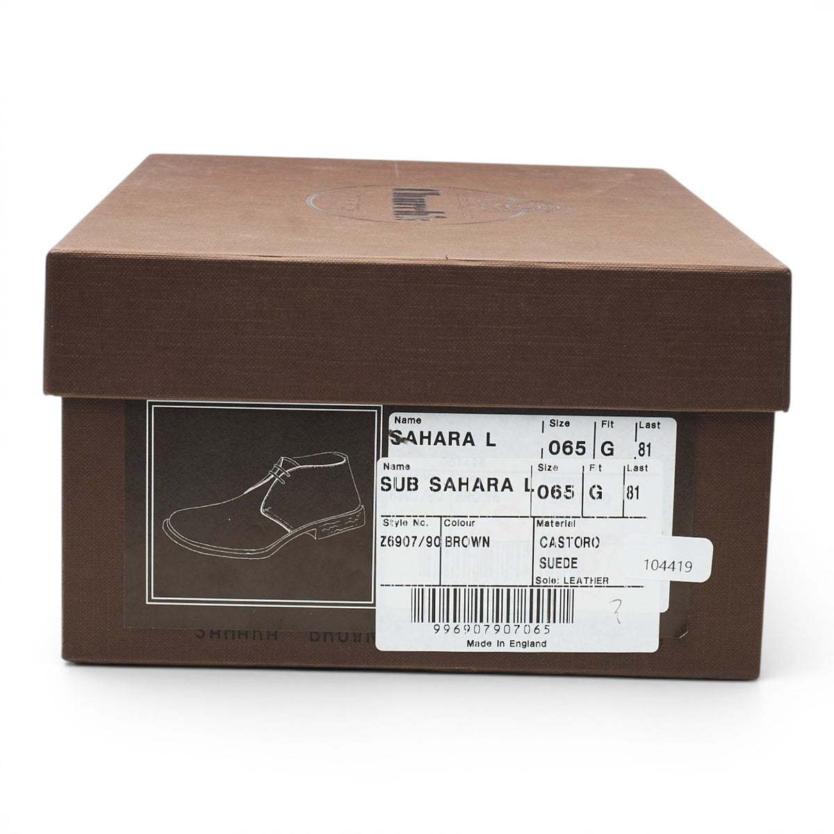 'Sahara' Brown Suede Chukka Boots UK 6.5 G