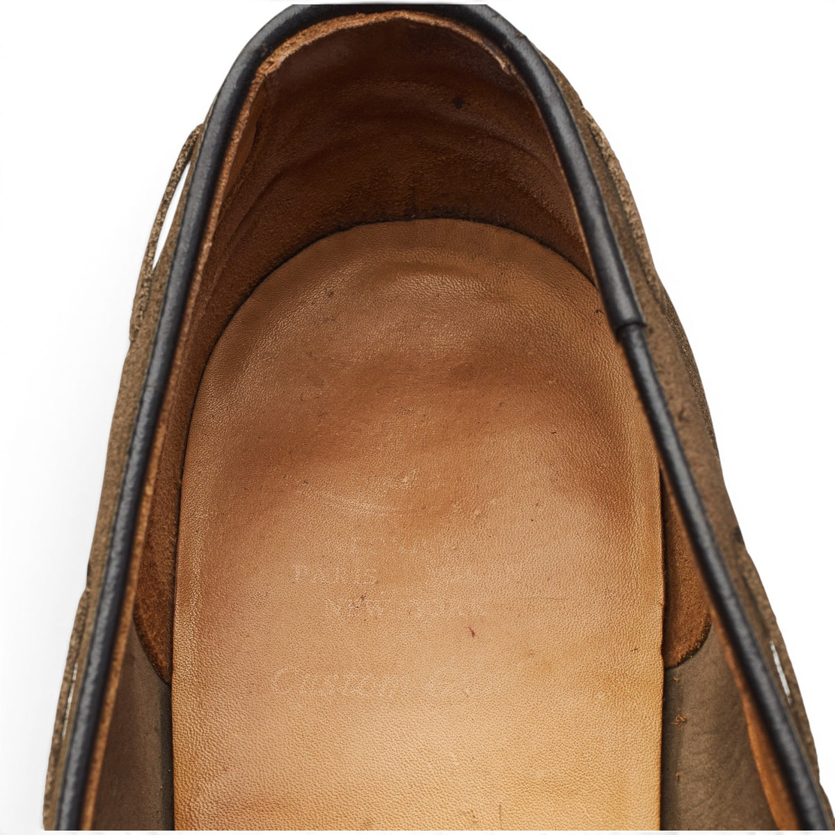 'Fosbury' Light Brown Suede Tassel Loafers UK 8.5 F
