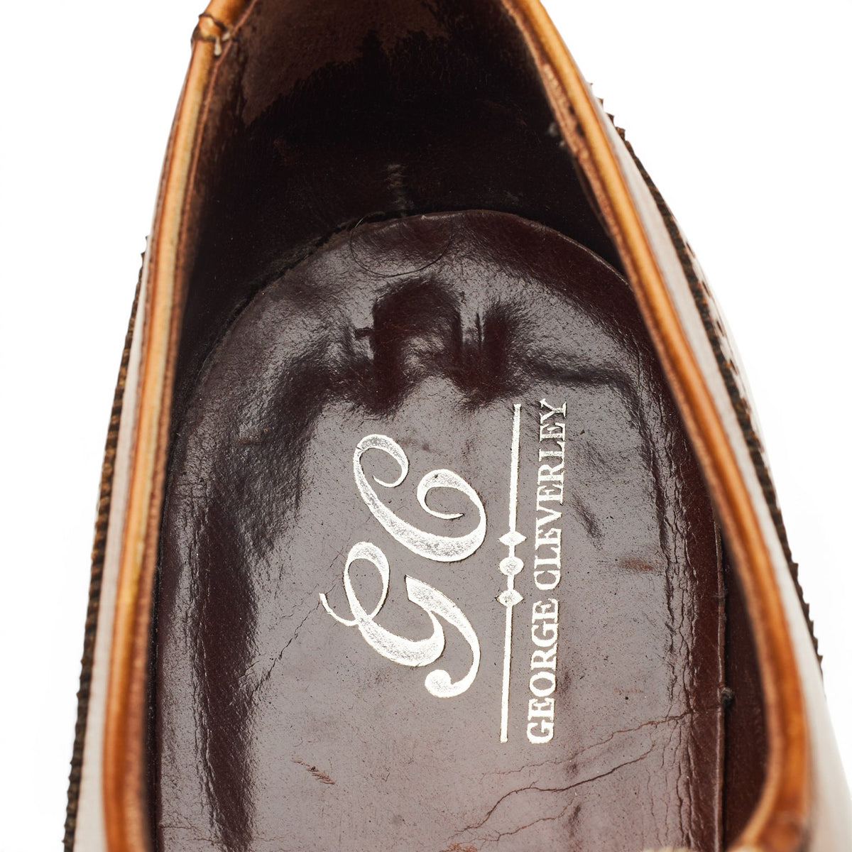 Tan Brown Leather Oxford Brogues UK 8 E