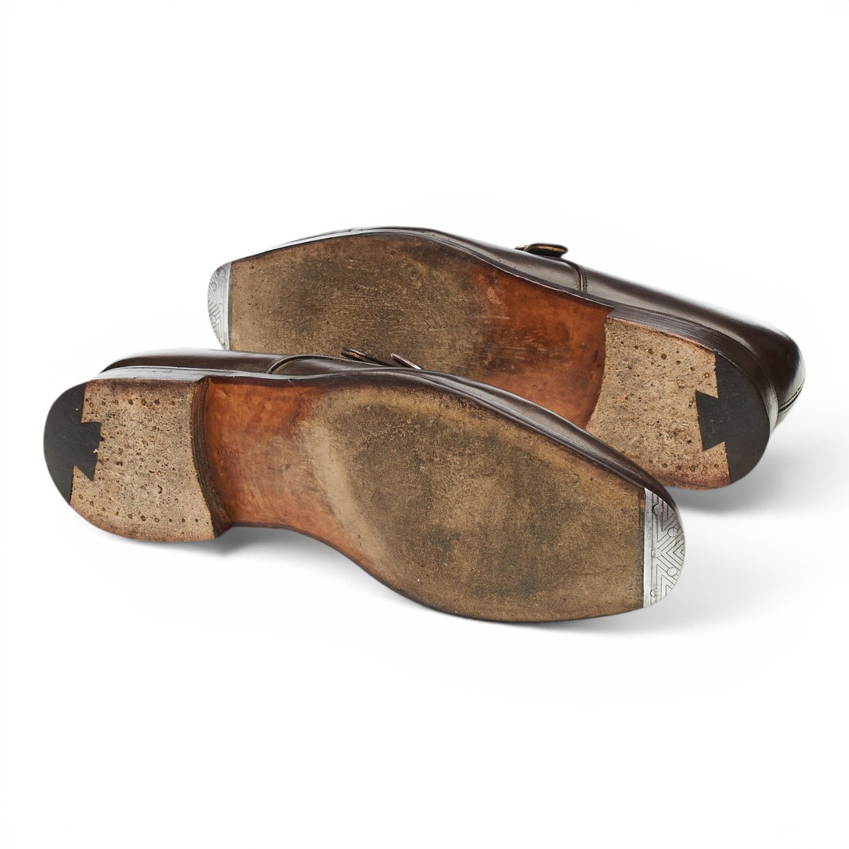 'Mayfair' Dark Brown Leather Monk Strap UK 7.5