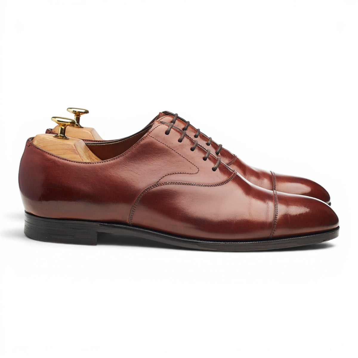 'Chelsea' Tan Brown Leather Oxford UK 8 E