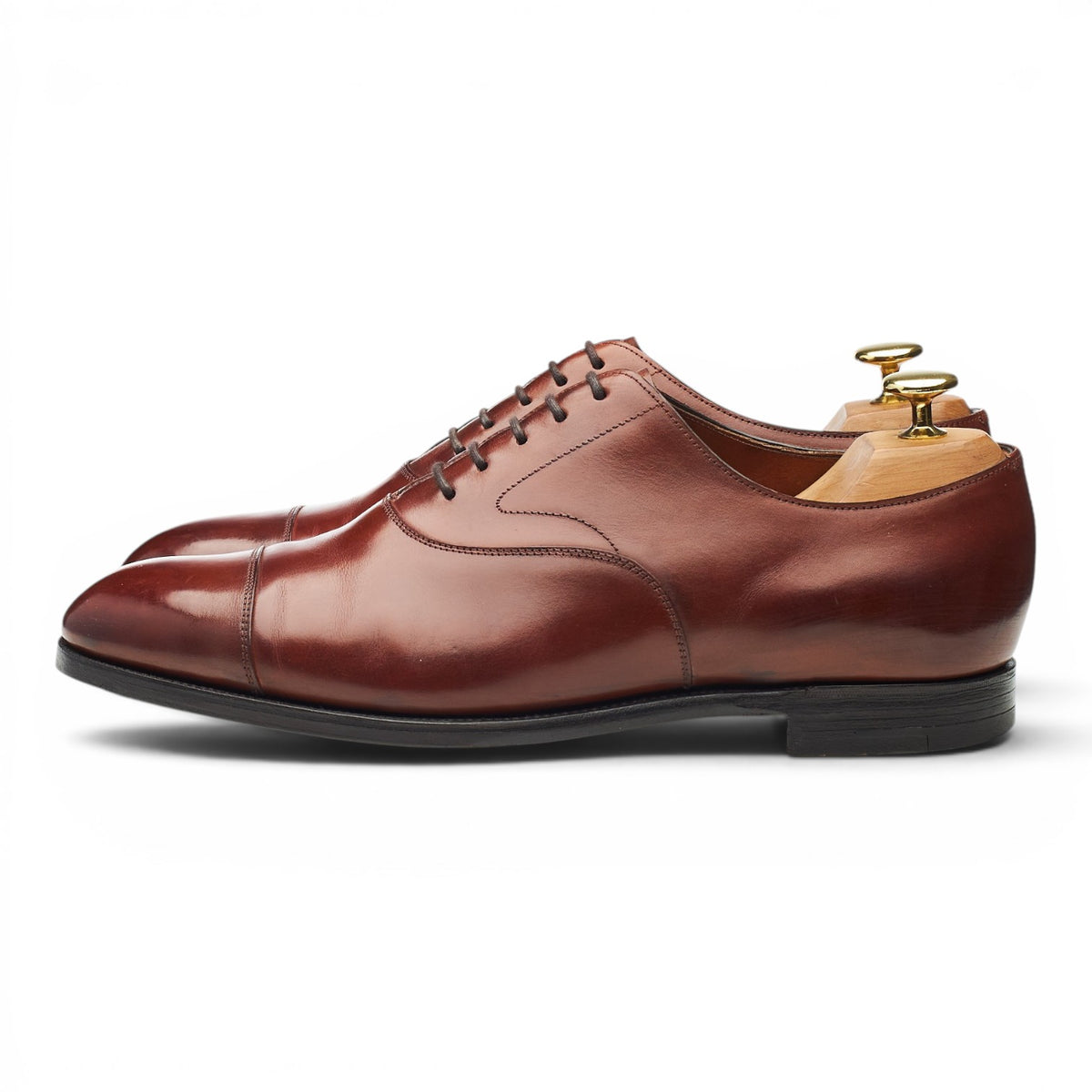 'Chelsea' Tan Brown Leather Oxford UK 8 E