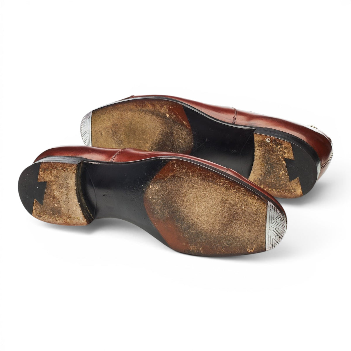'Chelsea' Tan Brown Leather Oxford UK 8 E