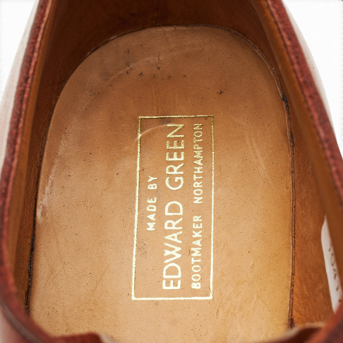 Tan Brown Leather Derby UK 7.5 E