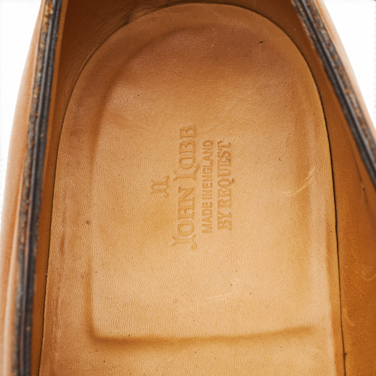 MTO 'Lopez' Tan Brown / White Leather Loafers UK 10 E