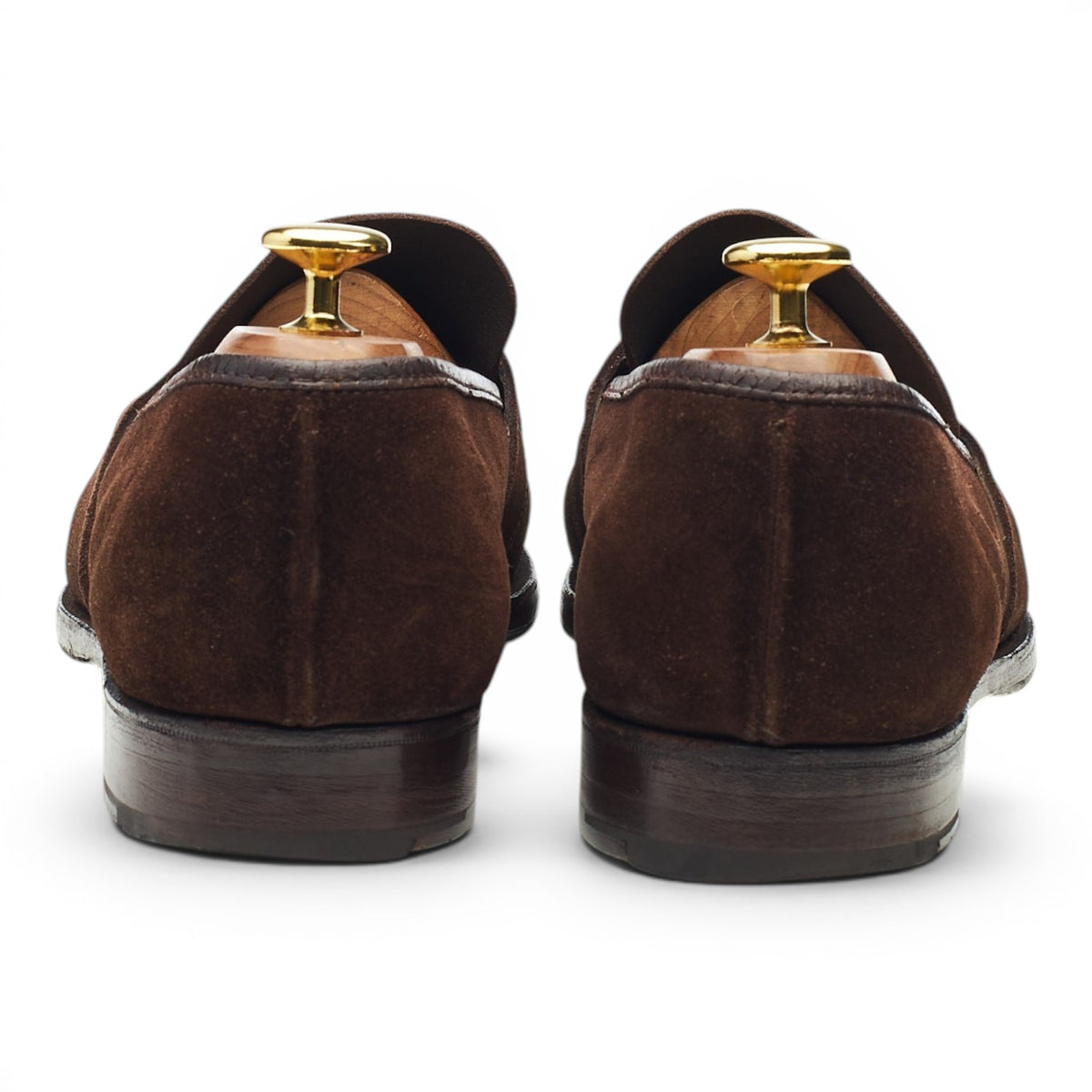 Dark Brown Suede Loafers UK 8.5 E