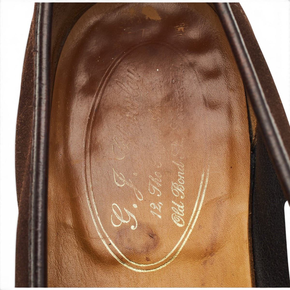 Dark Brown Suede Loafers UK 8.5 E