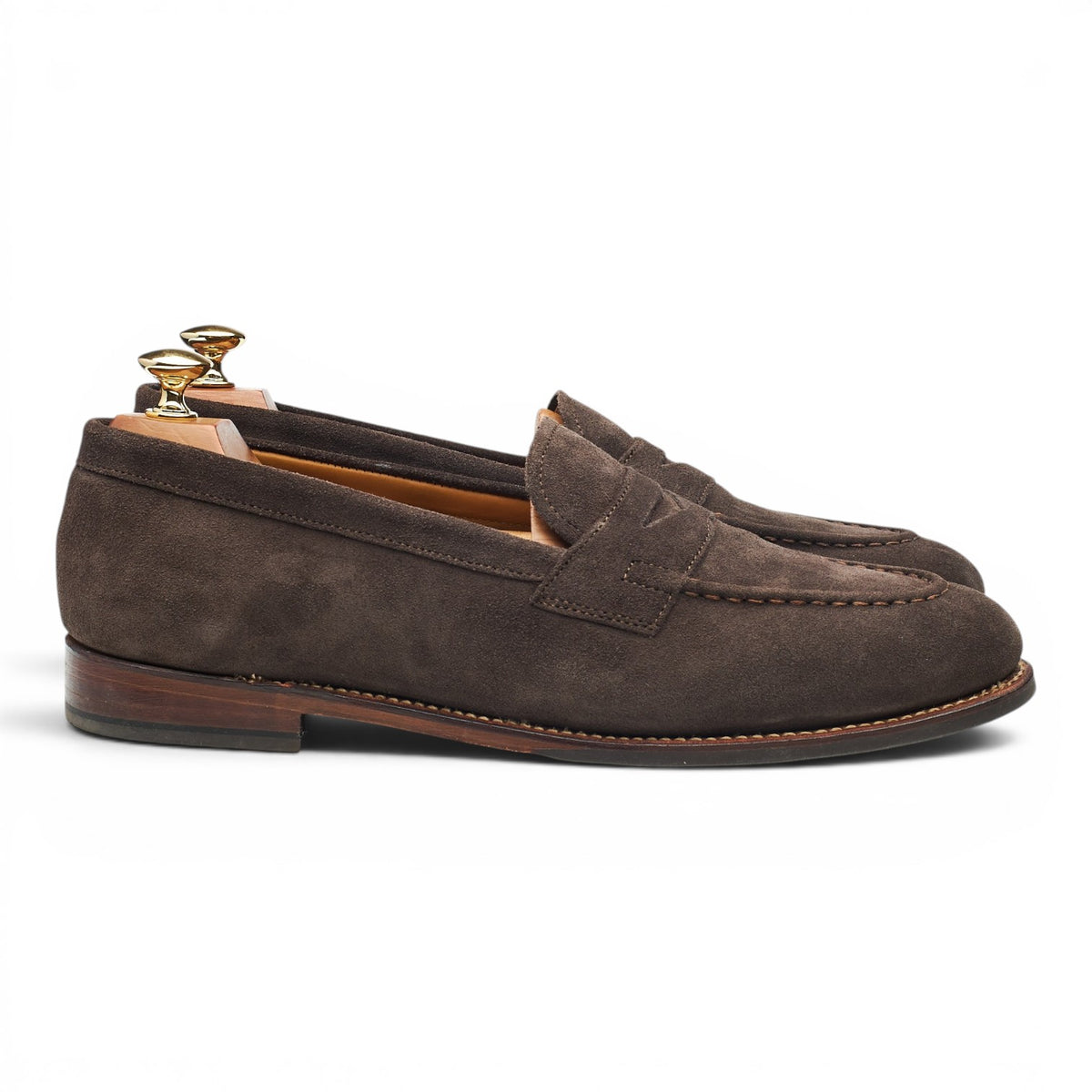 'Lloyd' Taupe Brown Suede Loafers UK 9.5 E