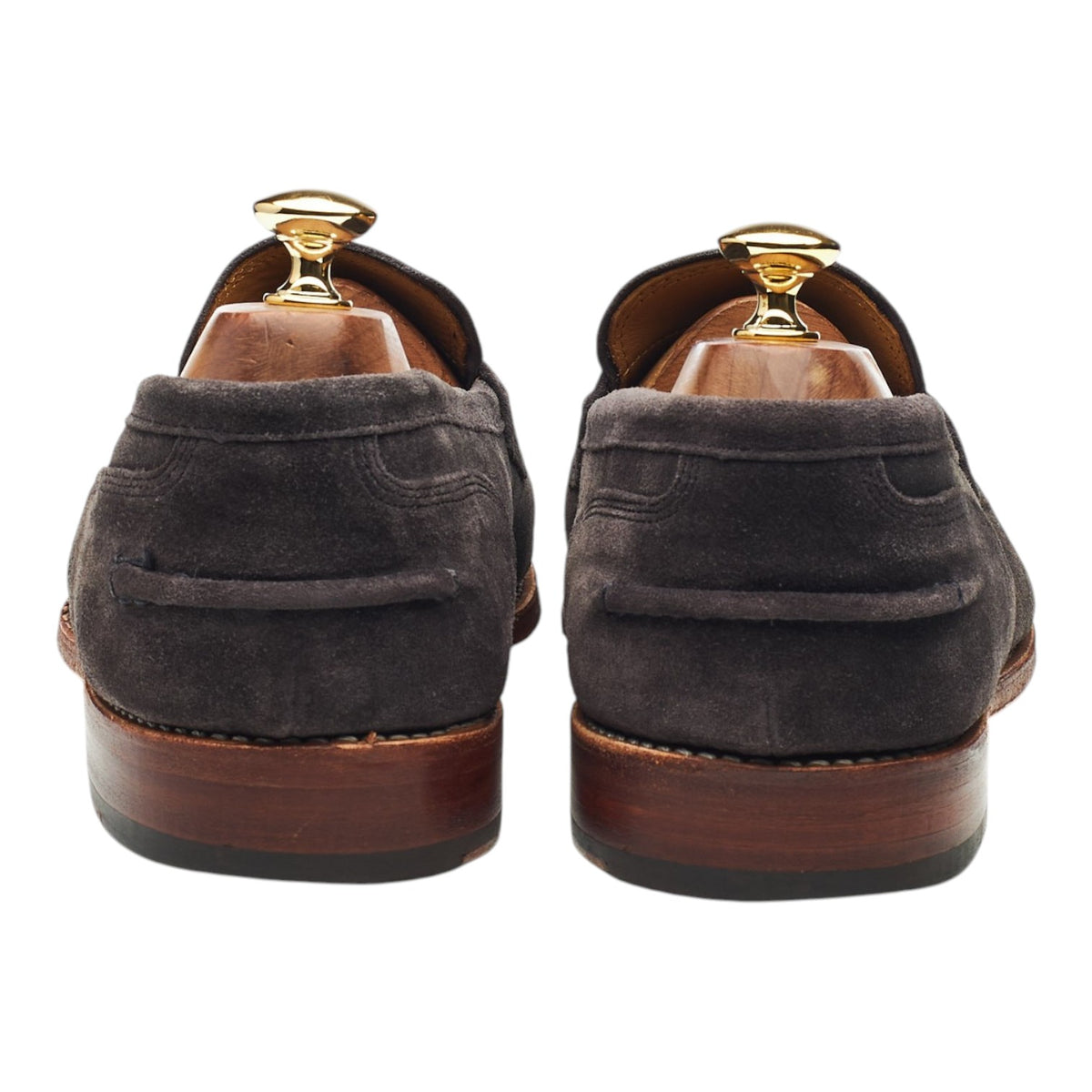 'Maxwell' Taupe Brown Suede Loafers UK 10 E