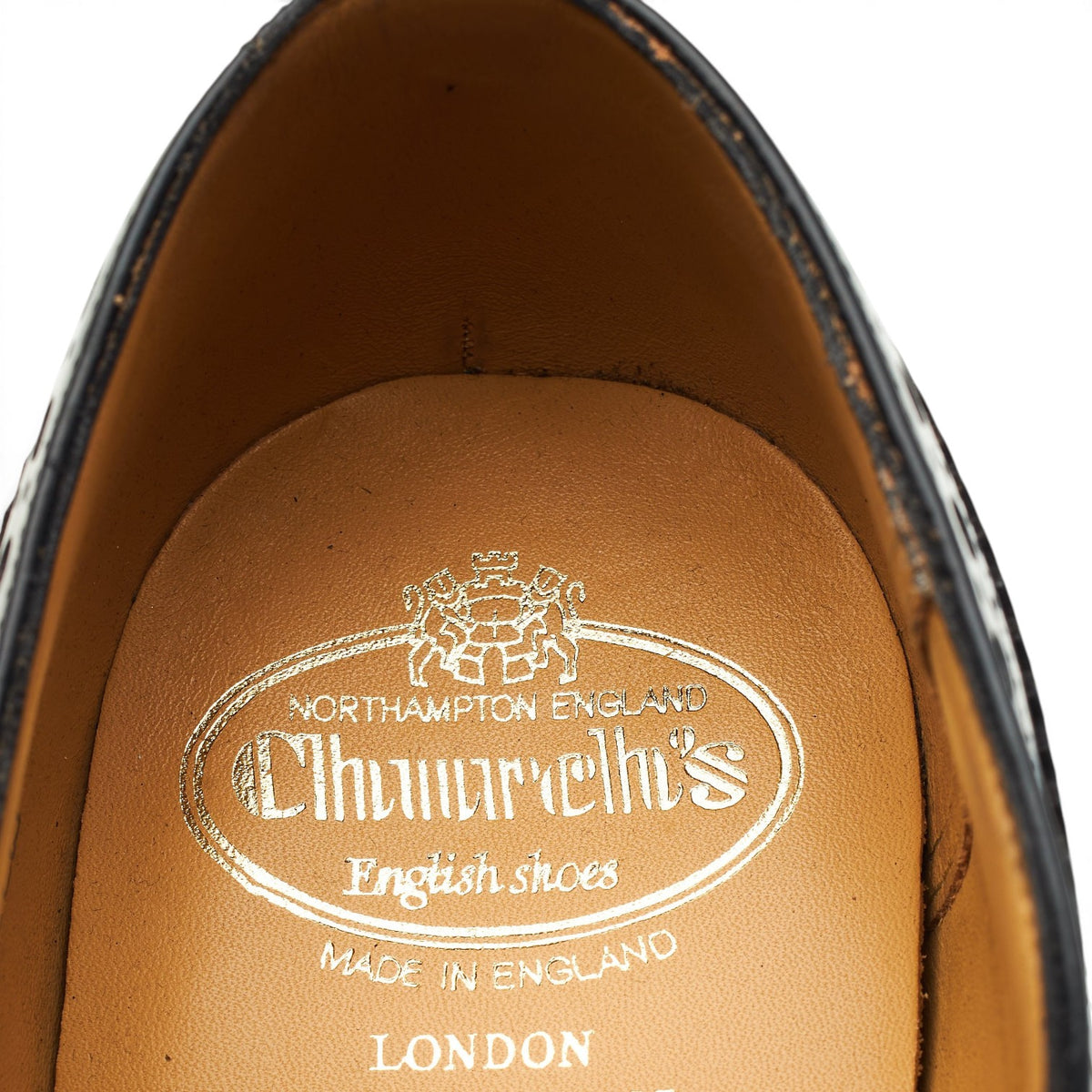 'Burwood' Black Leather Oxford Brogues UK 9 G