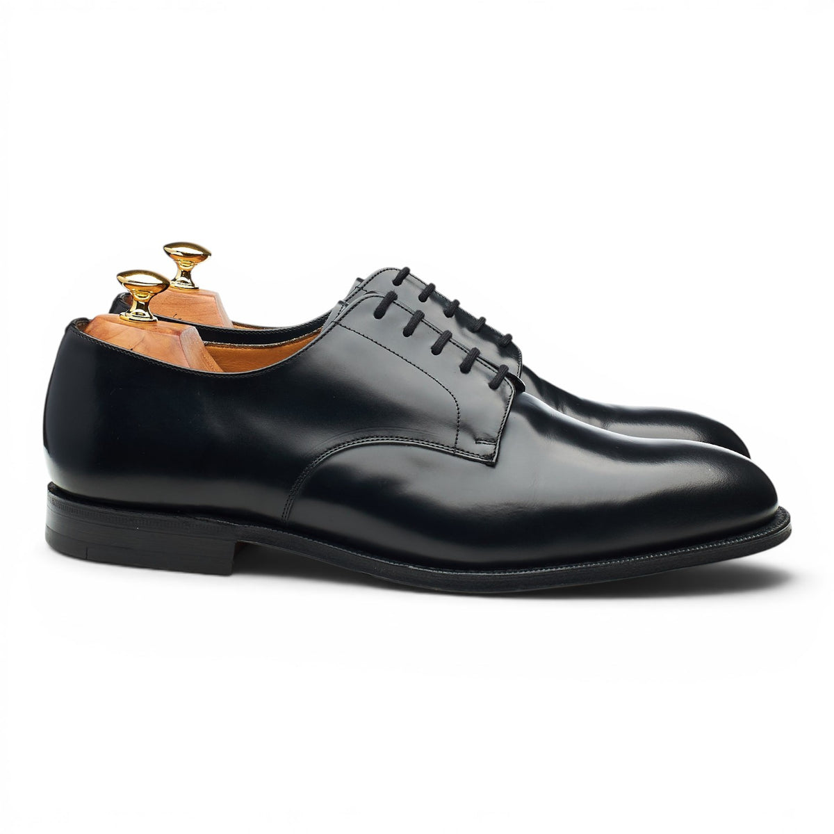 'Clyde' Black Leather Derby UK 10.5 G