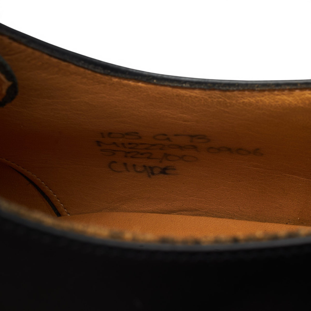 'Clyde' Black Leather Derby UK 10.5 G