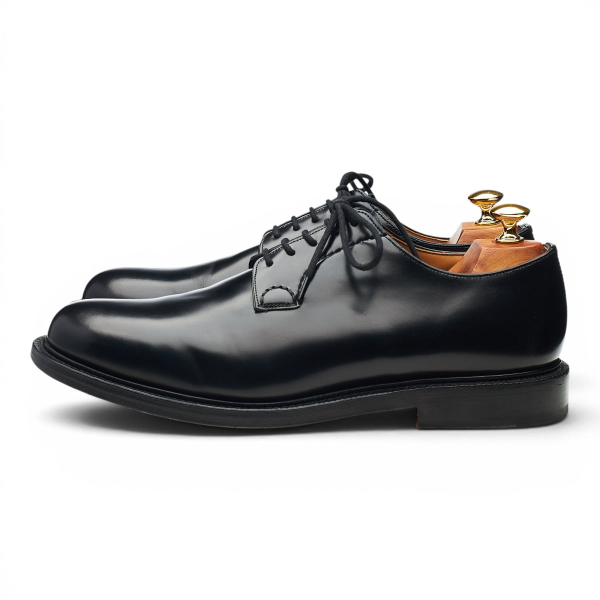 'Shannon' Black Leather Derby UK 9 G
