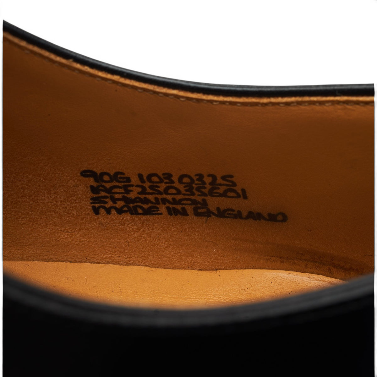 'Shannon' Black Leather Derby UK 9 G