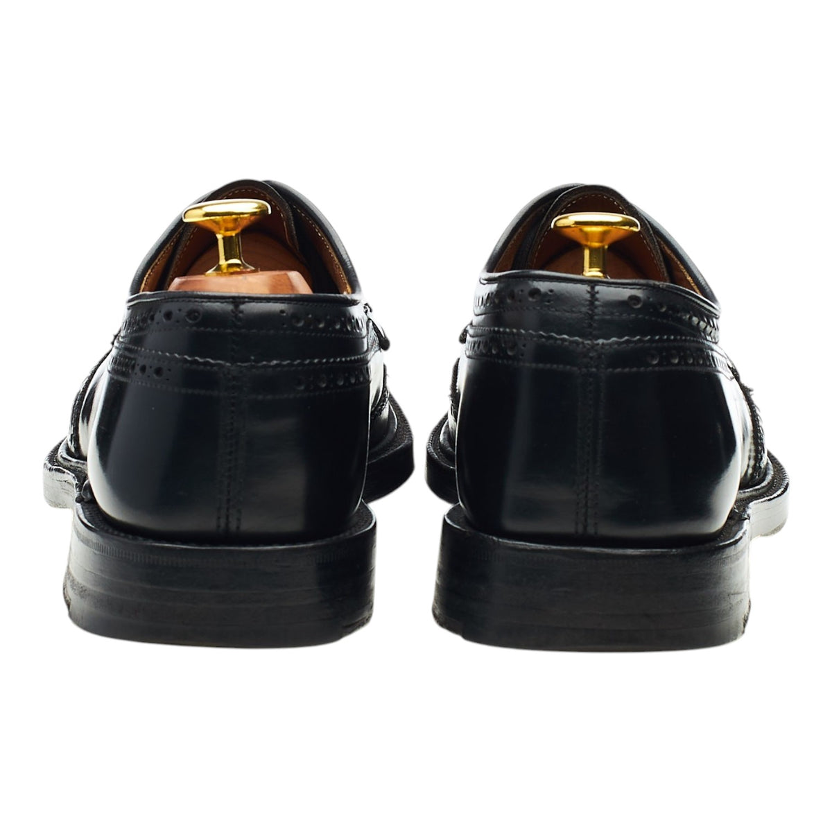 'Grafton' Black Leather Derby Brogues UK 8.5 F