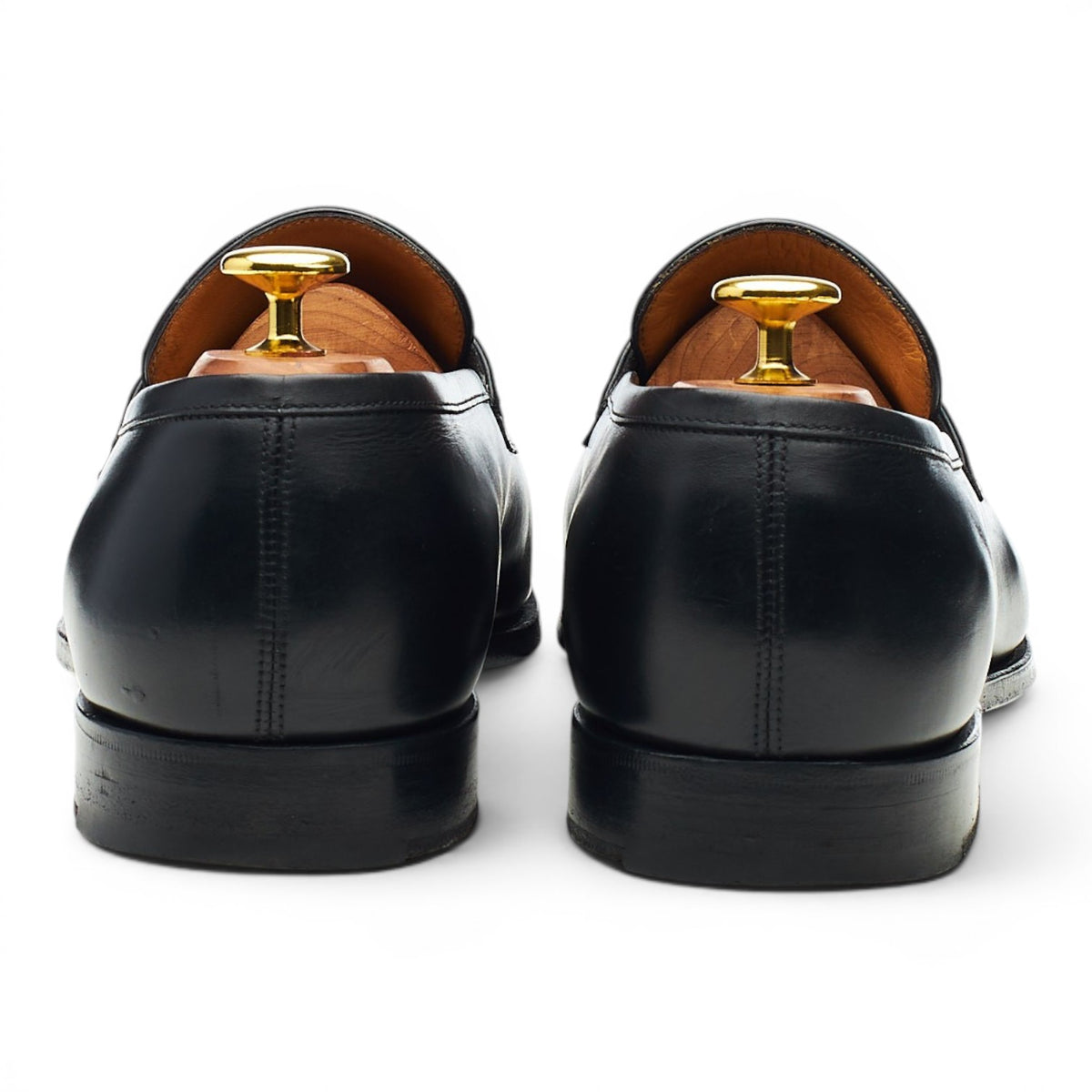 'Piccadilly' Black Leather Loafers UK 8 F