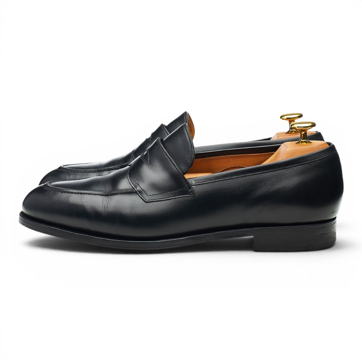 'Piccadilly' Black Leather Loafers UK 8 F