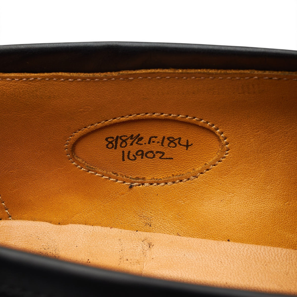 'Piccadilly' Black Leather Loafers UK 8 F